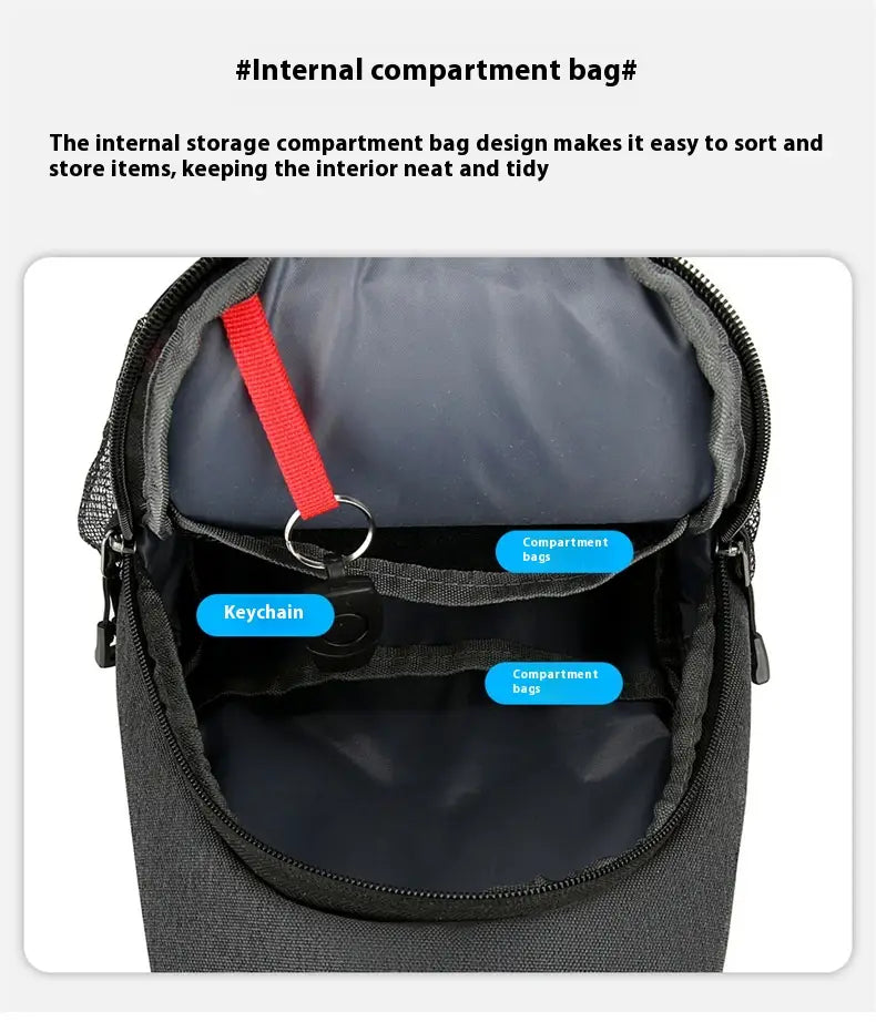 New Multifunctional Men’s Shoulder Crossbody Bag Male Hard-Wearing Canvas Shoulder Messenger Bags Chest Bag