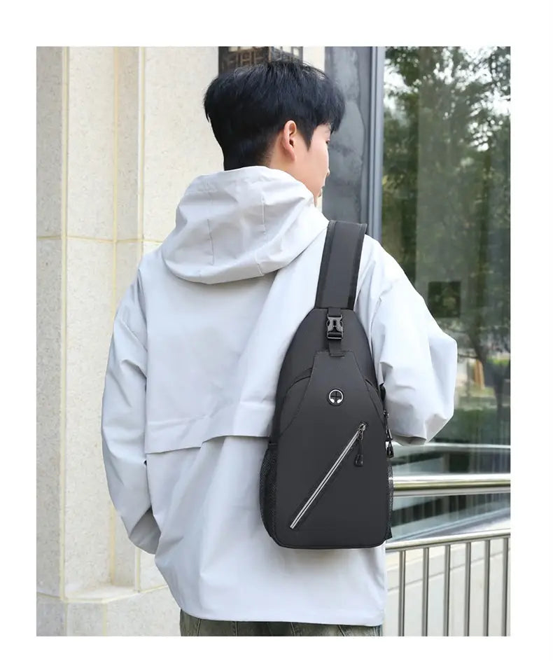 New Multifunctional Men’s Shoulder Crossbody Bag Male Hard-Wearing Canvas Shoulder Messenger Bags Chest Bag