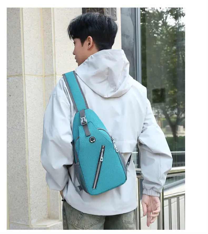 New Multifunctional Men’s Shoulder Crossbody Bag Male Hard-Wearing Canvas Shoulder Messenger Bags Chest Bag