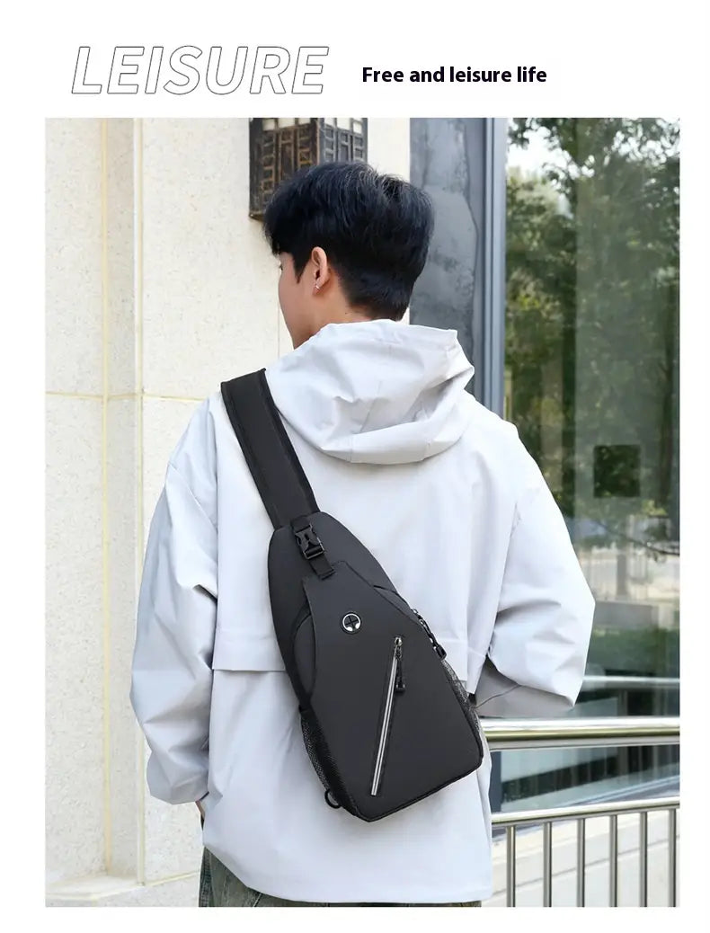 New Multifunctional Men’s Shoulder Crossbody Bag Male Hard-Wearing Canvas Shoulder Messenger Bags Chest Bag