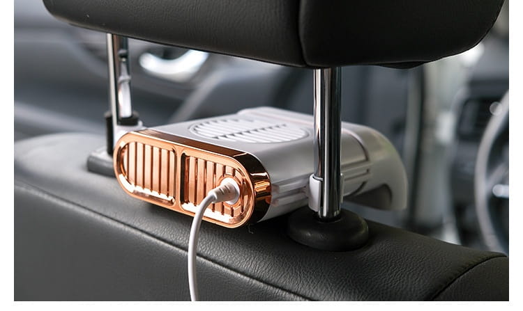 Car Fan Magnetic Fan Car Cooler Silent Wireless Charging USB Fan 3Speed Adjustable Universal Car Rear Seat Auto Cooling