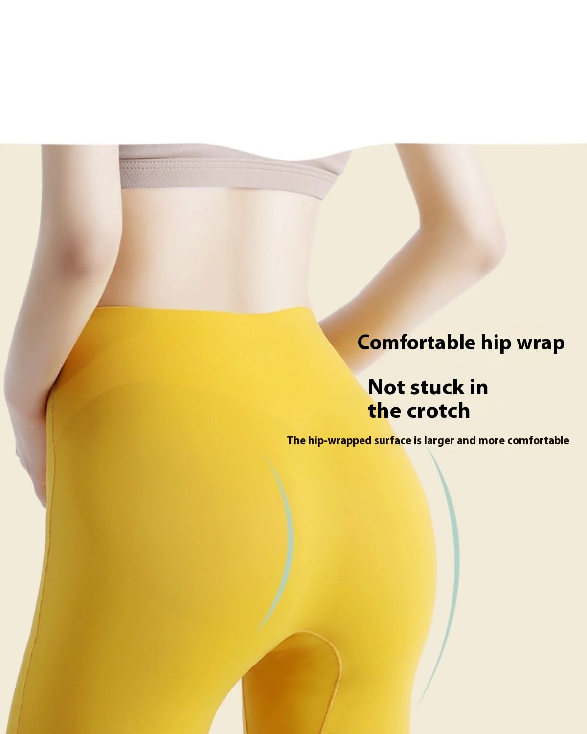 High Waist Seamless Safety Pants Underwear Women’s Anti-exposure Non-curling Belly Contracting Hip Lifting