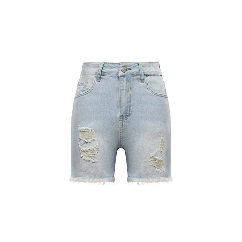European And American Fashion Wash High Waist Jeans Women’s Summer New Slim Wear Casual Short Shorts