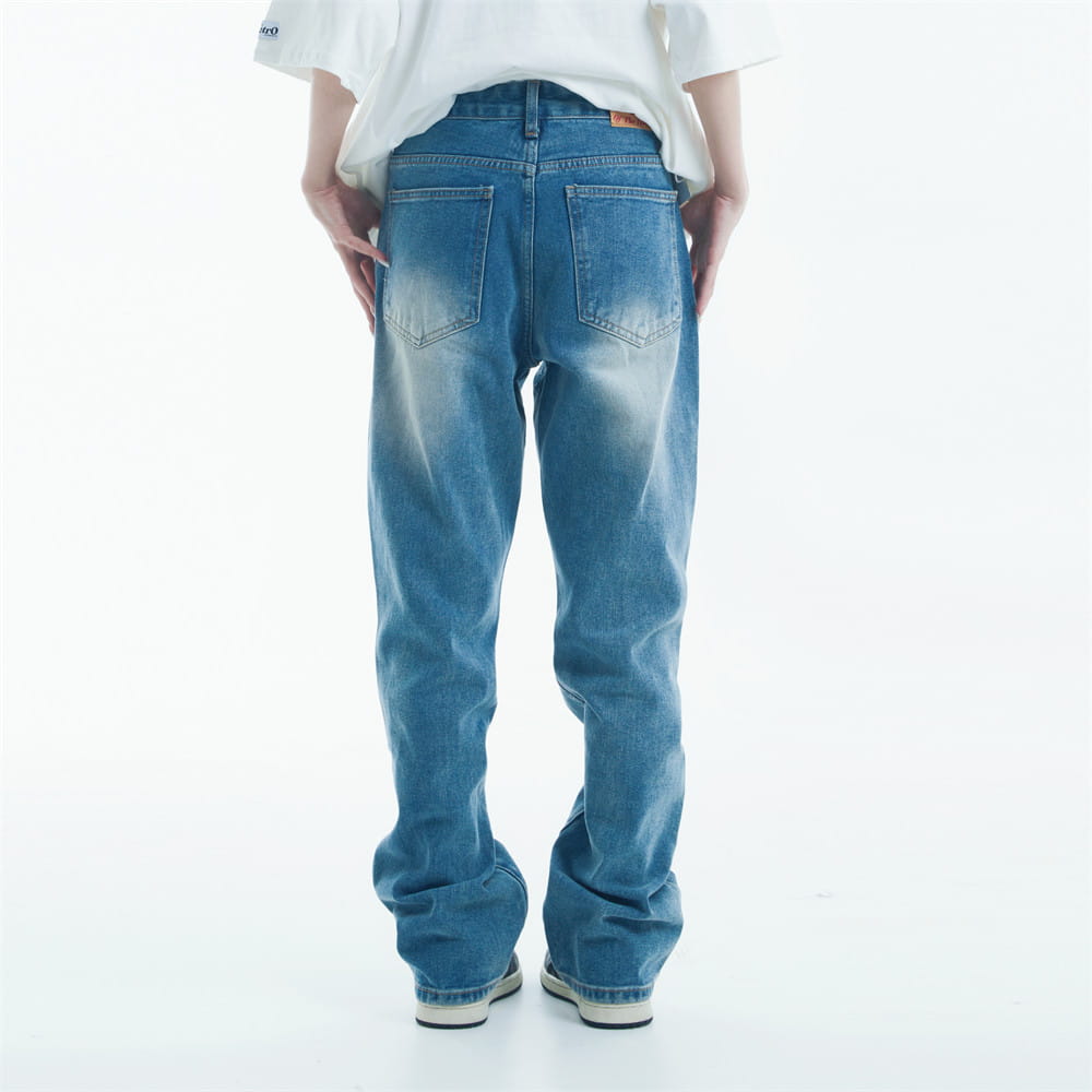 Denim Straight-leg Trousers Men And Women