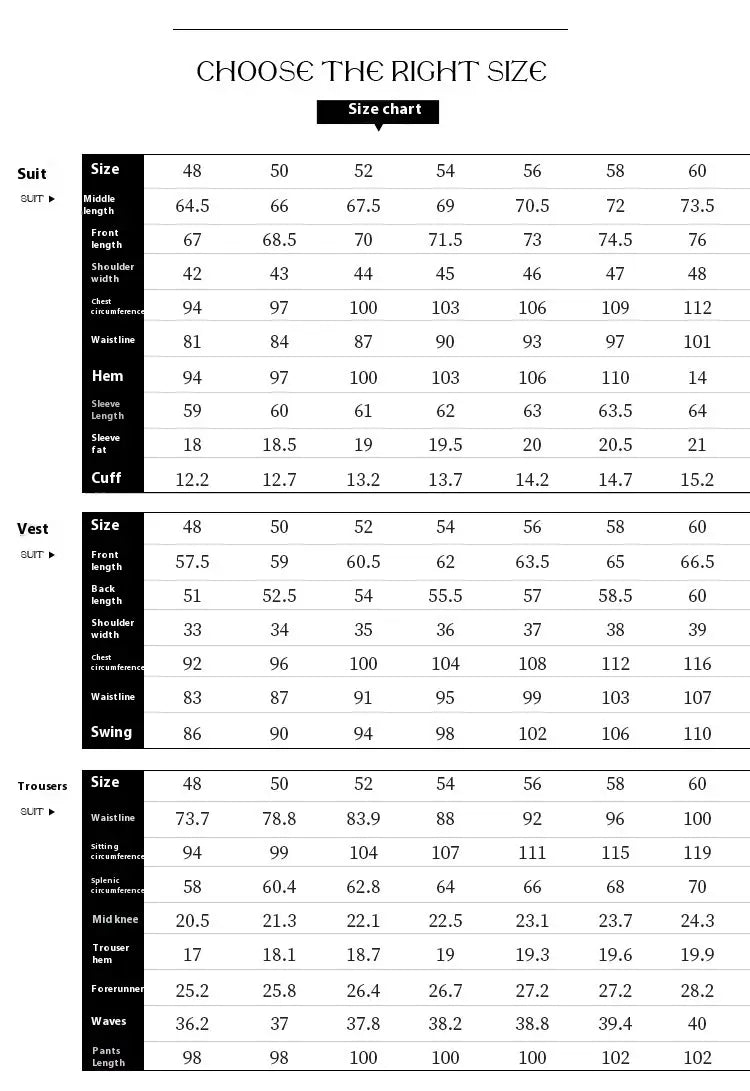 Suit Three-piece Suit Slim Korean Style Double Buckle Solid Color Light Business