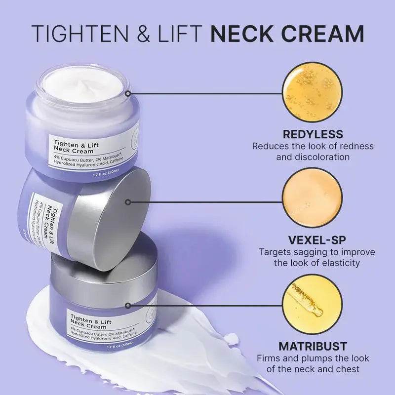 Neck Lines Protein Cream Eliminate Double Chin Moisturizing Reducing Fine Lines Lifting Brightening Rejuvenation Face