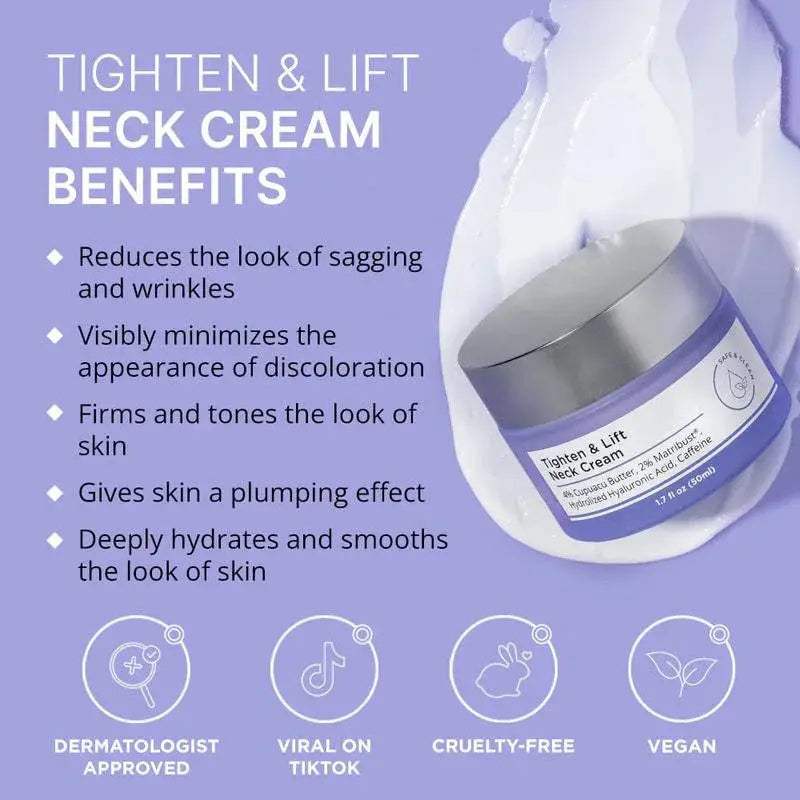 Neck Lines Protein Cream Eliminate Double Chin Moisturizing Reducing Fine Lines Lifting Brightening Rejuvenation Face