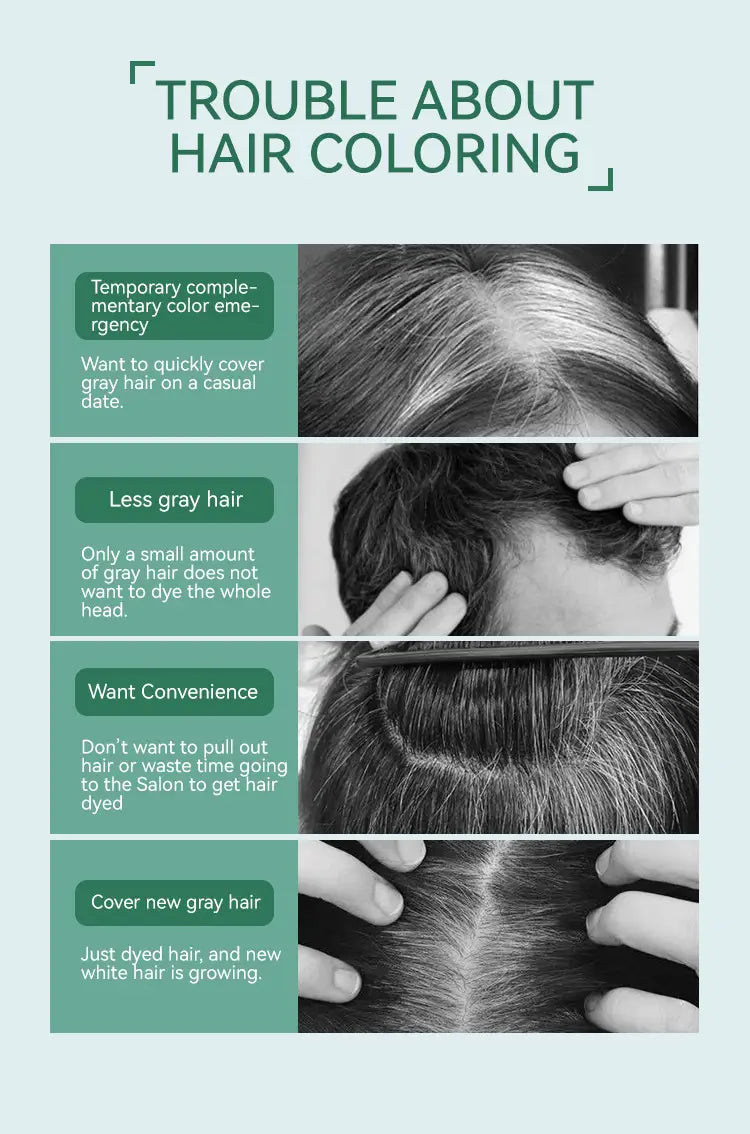 Gray Hair Color Supplement Brush