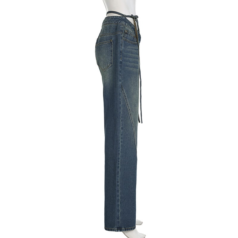 Loose And Simple All-match Denim Trousers Women