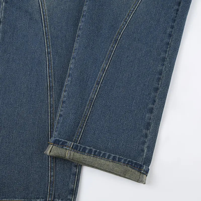 Loose And Simple All-match Denim Trousers Women