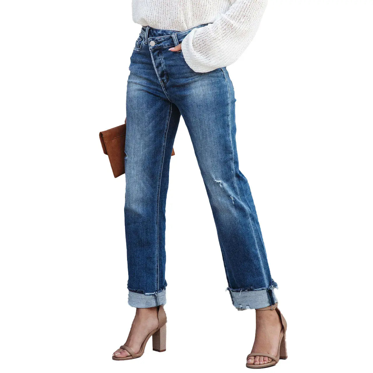 Women’s Fashion Individual Casual Loose Jeans