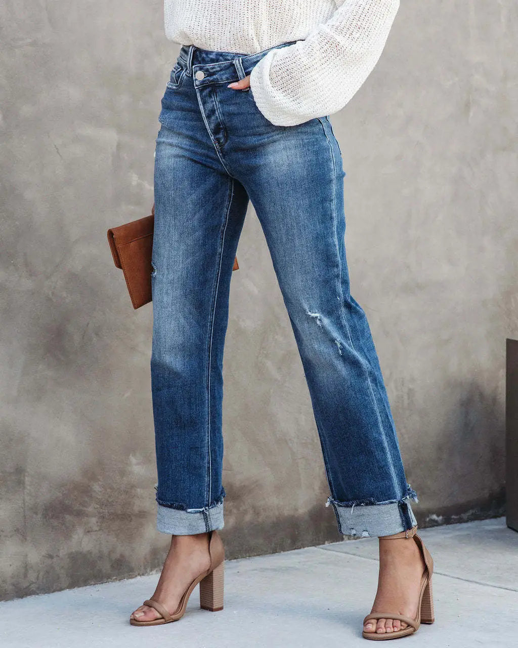Women’s Fashion Individual Casual Loose Jeans
