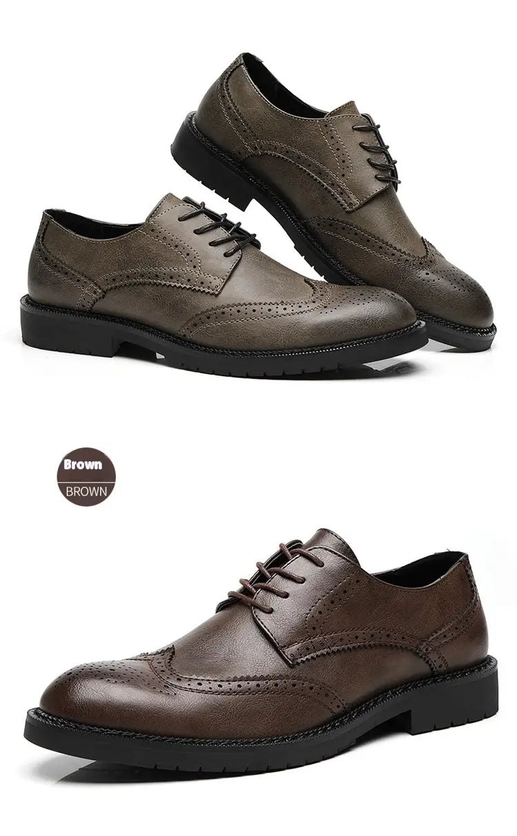 Plus Size Men’s Leather Shoes