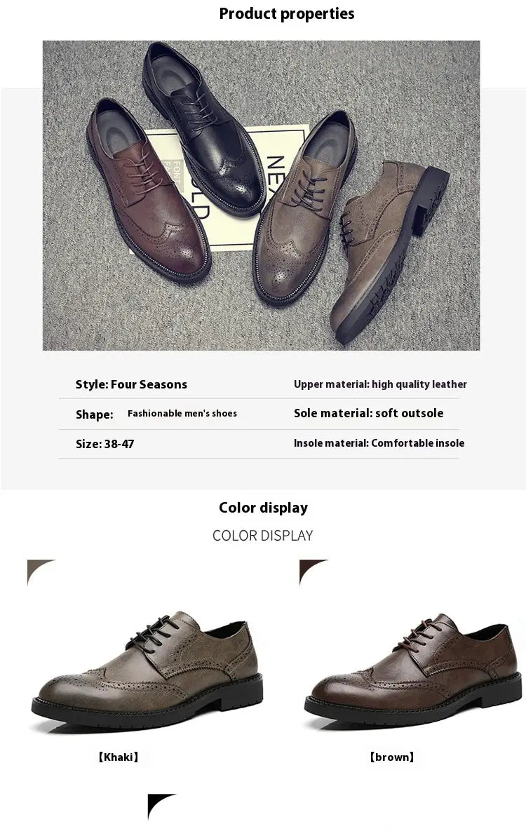 Plus Size Men’s Leather Shoes