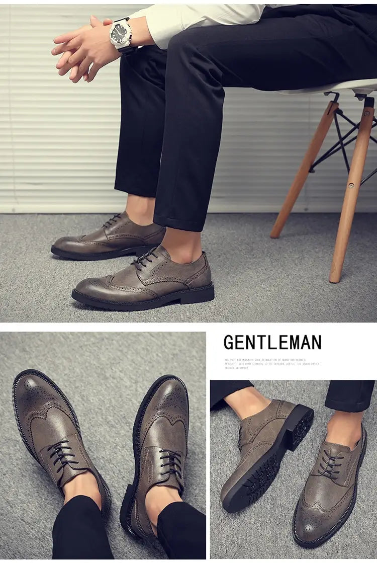 Plus Size Men’s Leather Shoes