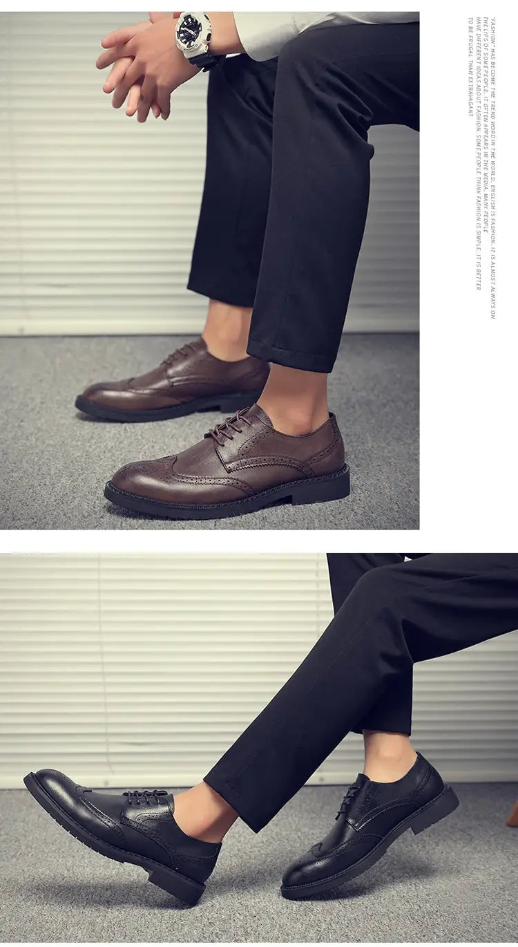 Plus Size Men’s Leather Shoes