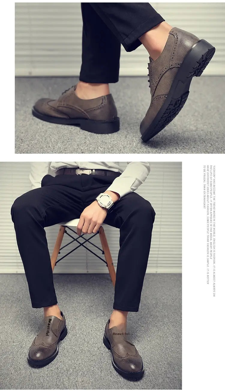 Plus Size Men’s Leather Shoes