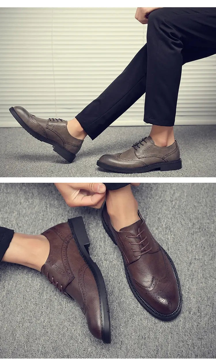 Plus Size Men’s Leather Shoes