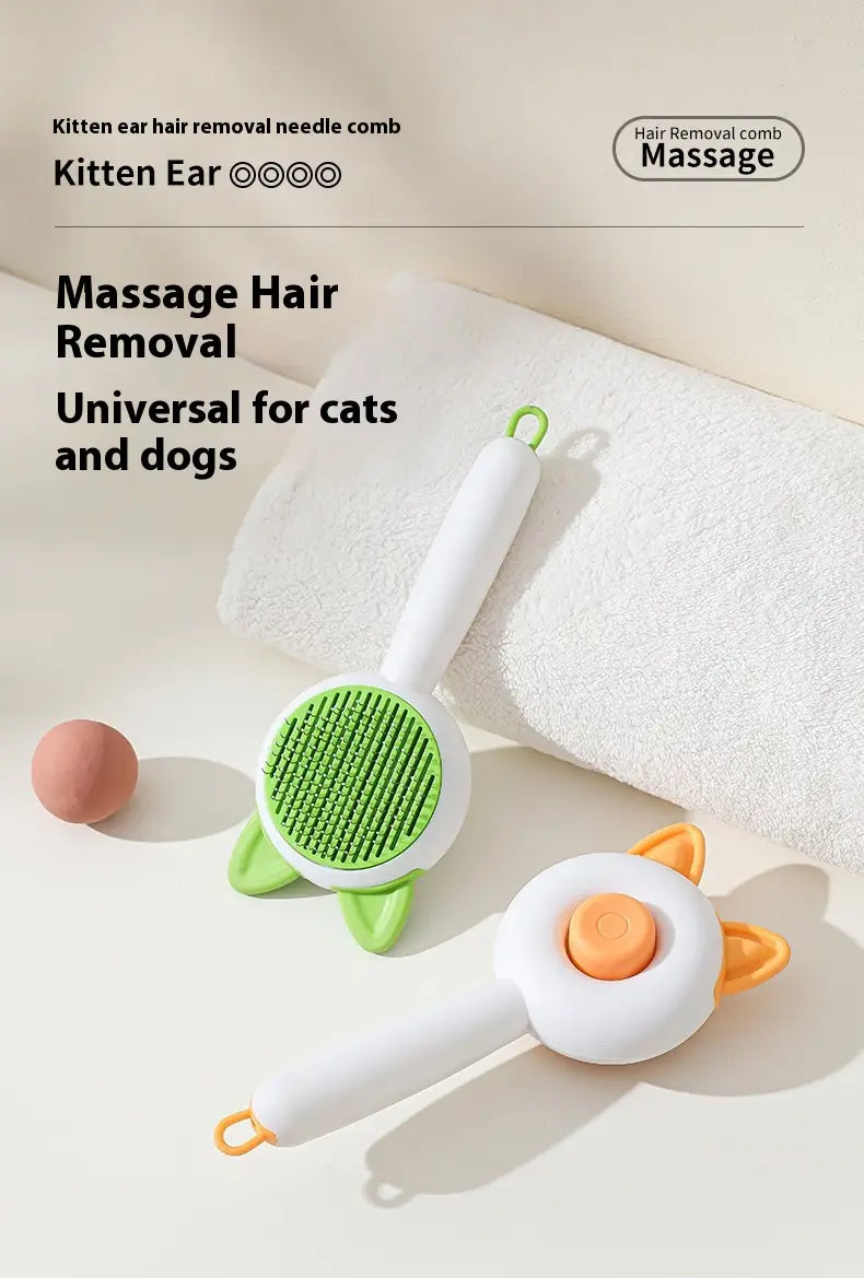 Pet Dog Brush Cat Comb Self Cleaning Pet Hair Remover Brush For Dogs Cats Grooming Tools Pets Dematting Comb Dogs
