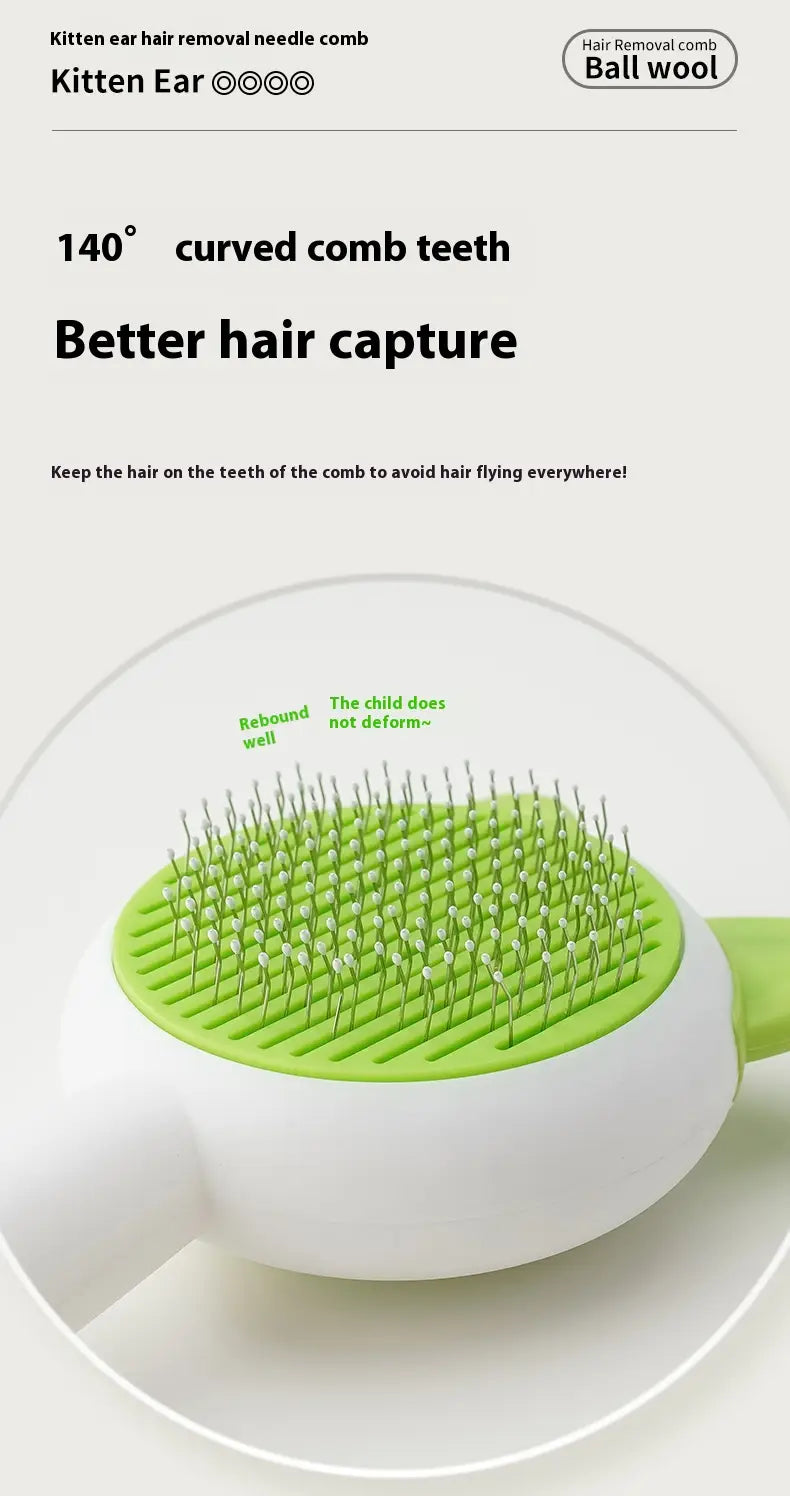 Pet Dog Brush Cat Comb Self Cleaning Pet Hair Remover Brush For Dogs Cats Grooming Tools Pets Dematting Comb Dogs
