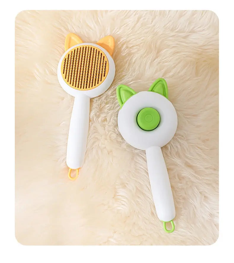 Pet Dog Brush Cat Comb Self Cleaning Pet Hair Remover Brush For Dogs Cats Grooming Tools Pets Dematting Comb Dogs