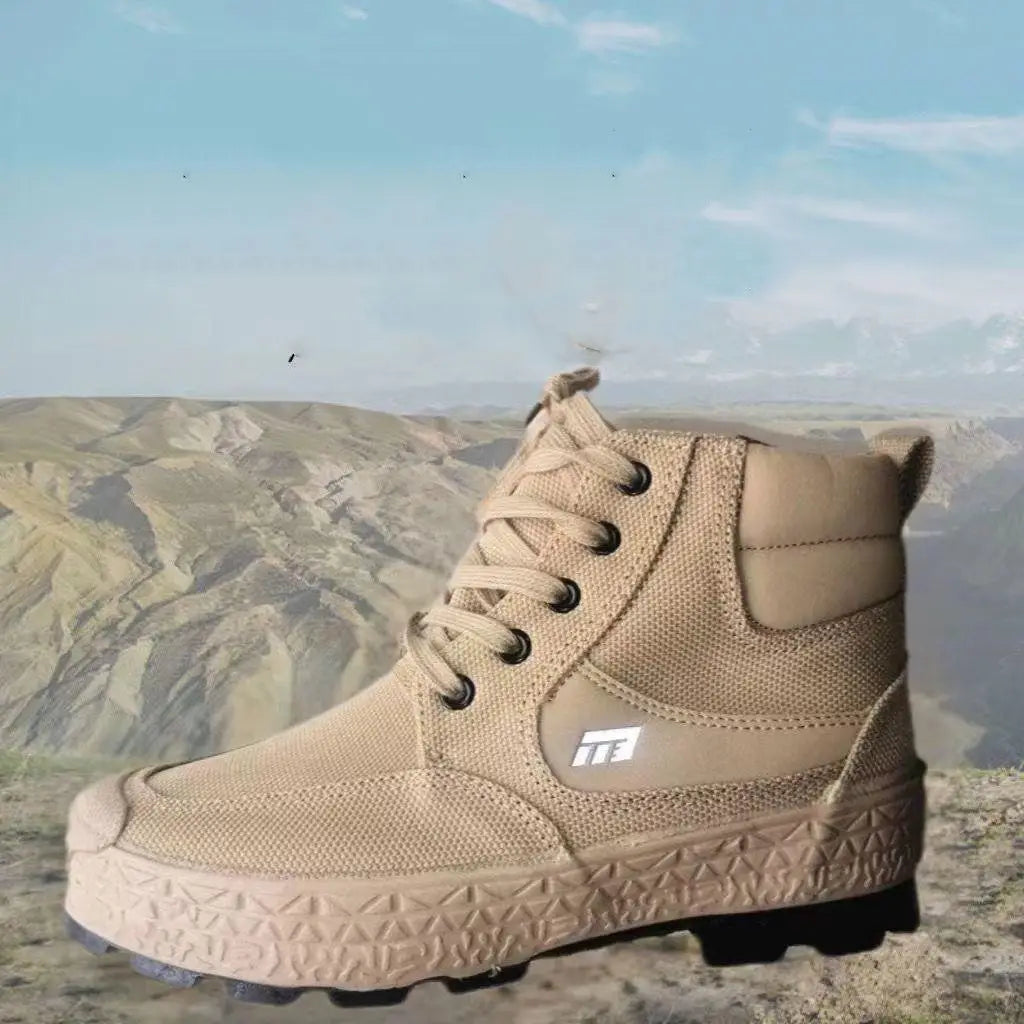 Men’s Non-slip Labor Protection Canvas Wear-resisting Casual Rubber Shoes