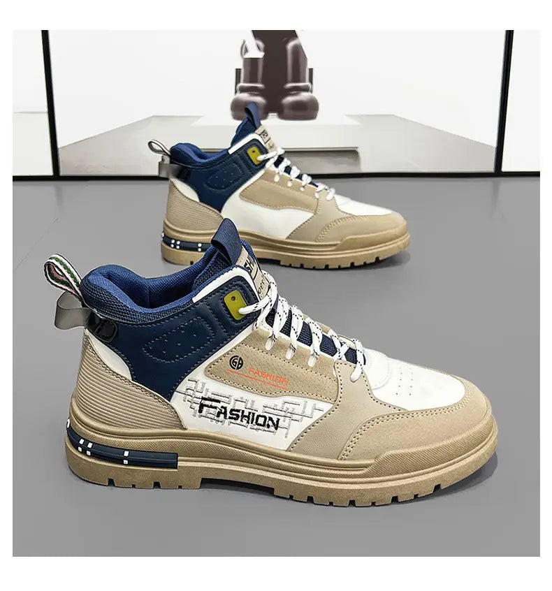 Outdoor Sports Platform Men’s High-top Tooling Snow Boots