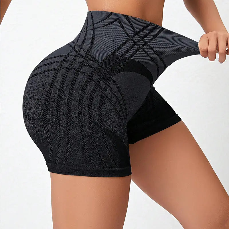 Female Gradient Sports And Fitness Shorts