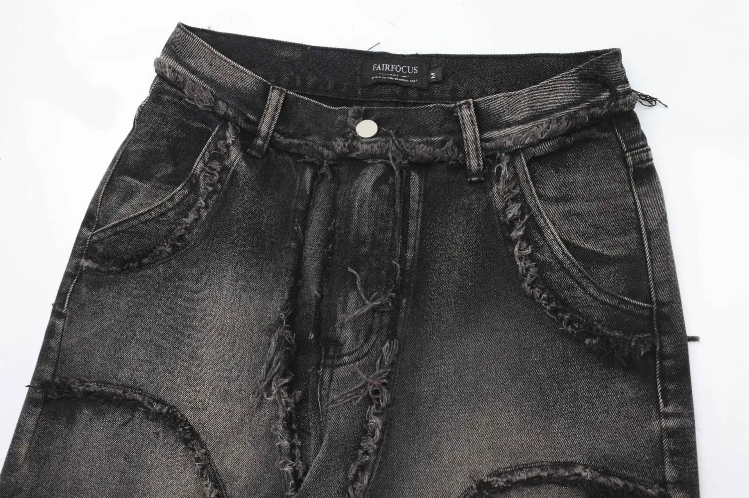 Women’s Clothing New Real Shot American Distressed Heavy Industry Straight Jeans