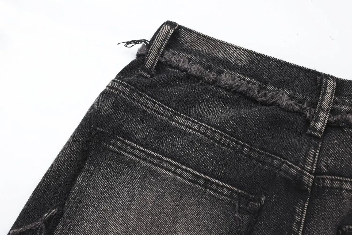 Women’s Clothing New Real Shot American Distressed Heavy Industry Straight Jeans