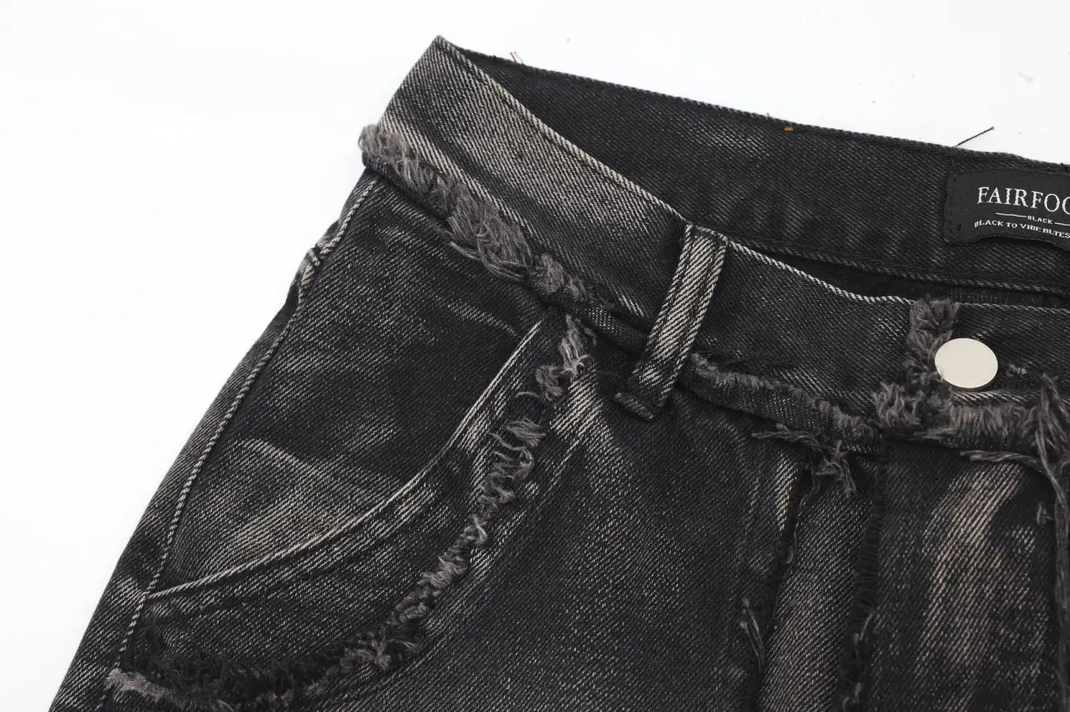 Women’s Clothing New Real Shot American Distressed Heavy Industry Straight Jeans