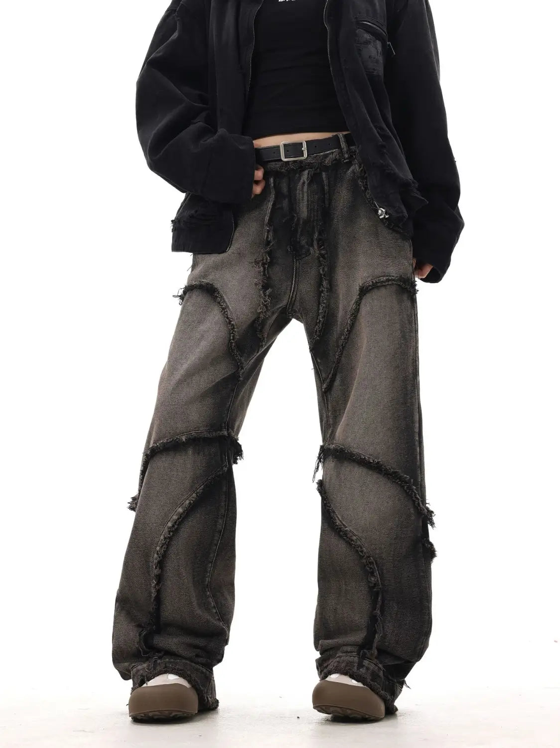 Women’s Clothing New Real Shot American Distressed Heavy Industry Straight Jeans