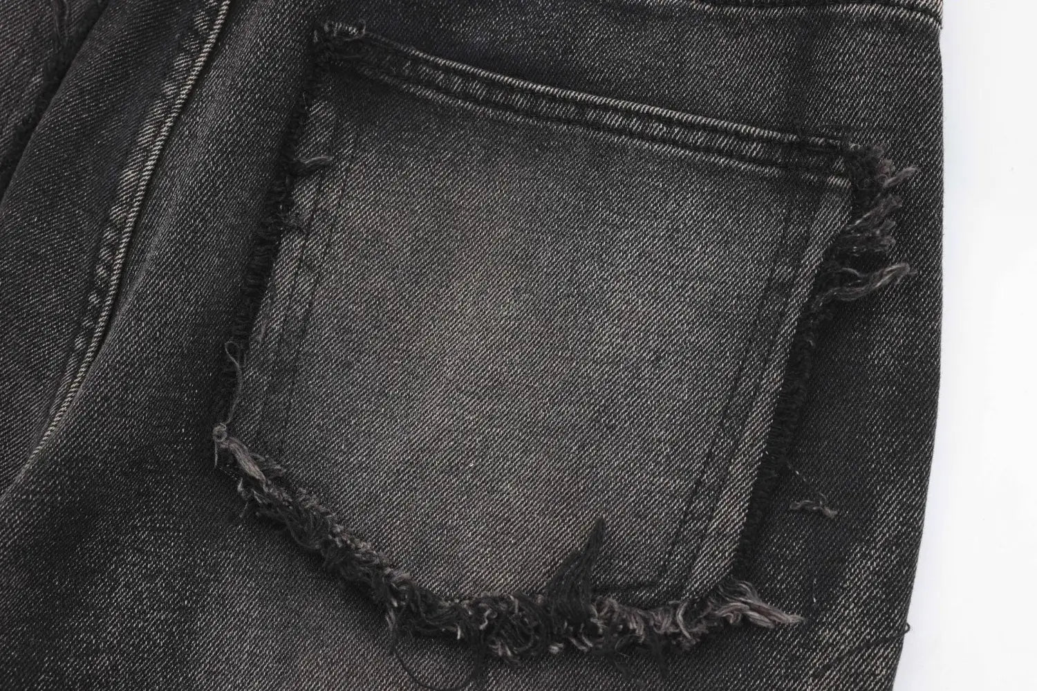 Women’s Clothing New Real Shot American Distressed Heavy Industry Straight Jeans
