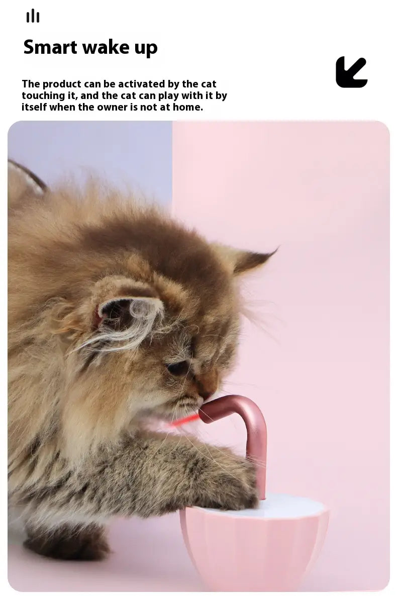 Cat Umbrella Laser Toy Interactive Kitten Automatic Pet Toy Smart Game Active For Pets Electric Intelligent USB Charging