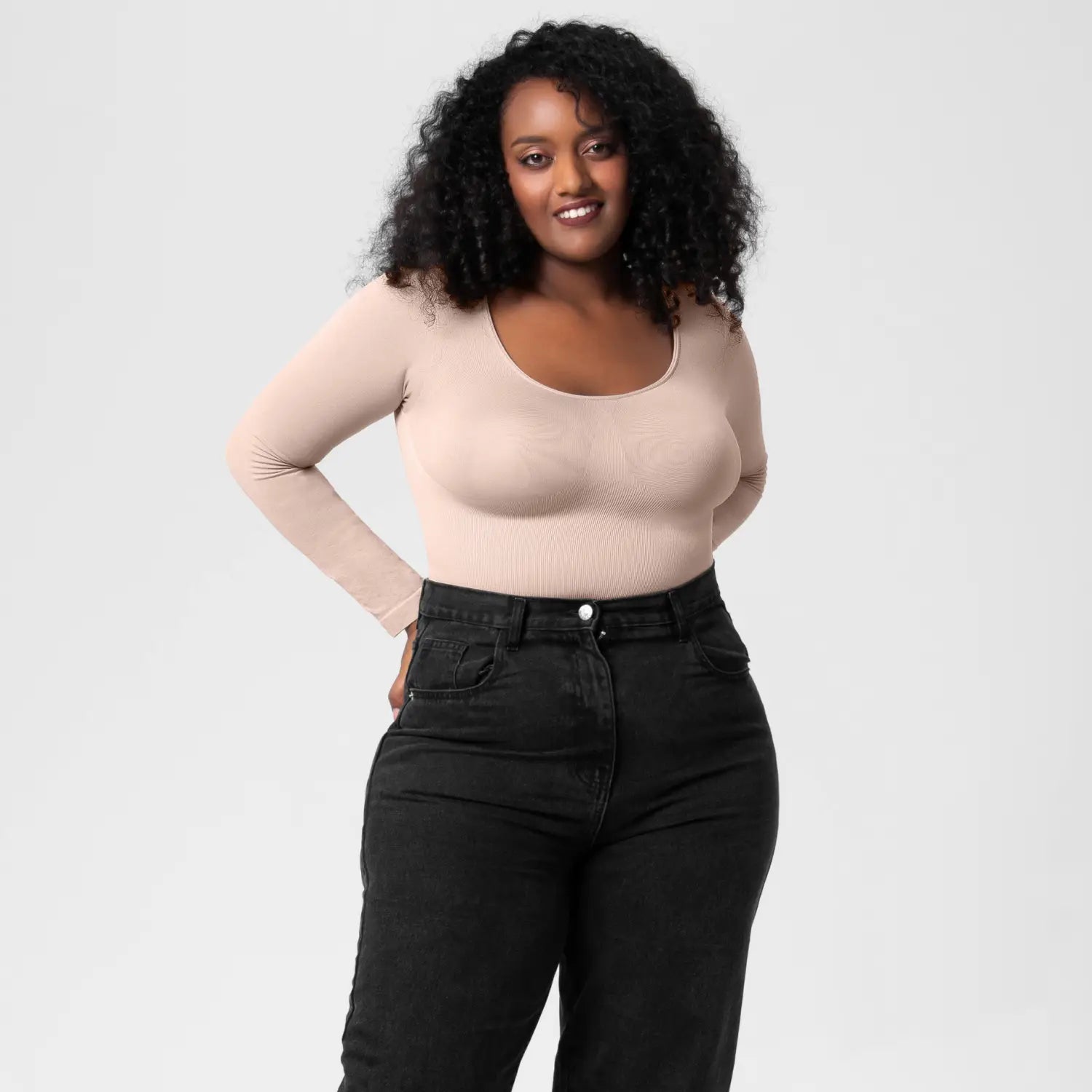 Jumpsuit Women’s Bottoming Shirt Long Sleeve Corset One-piece Corset