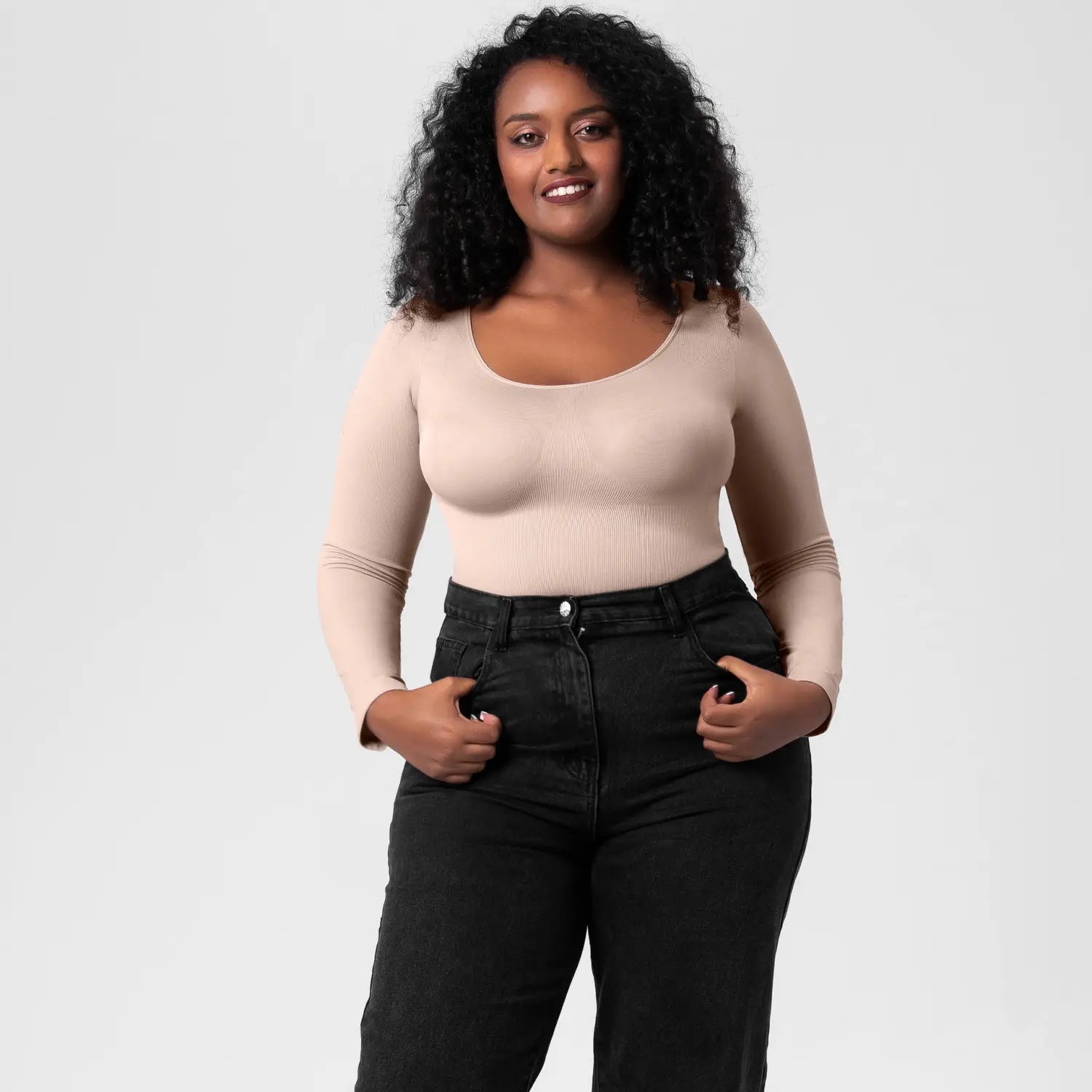 Jumpsuit Women’s Bottoming Shirt Long Sleeve Corset One-piece Corset