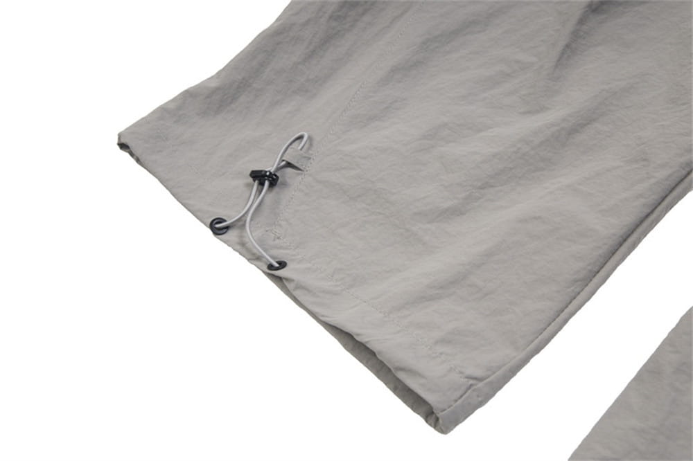 Side Fold Loose-fitting Wide-leg Trousers Men