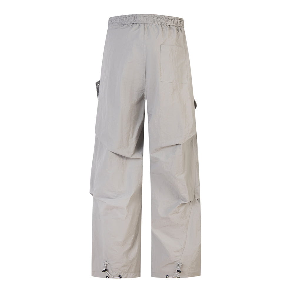 Side Fold Loose-fitting Wide-leg Trousers Men