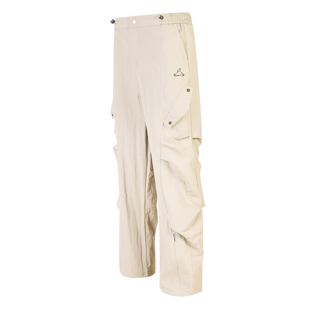 Side Fold Loose-fitting Wide-leg Trousers Men