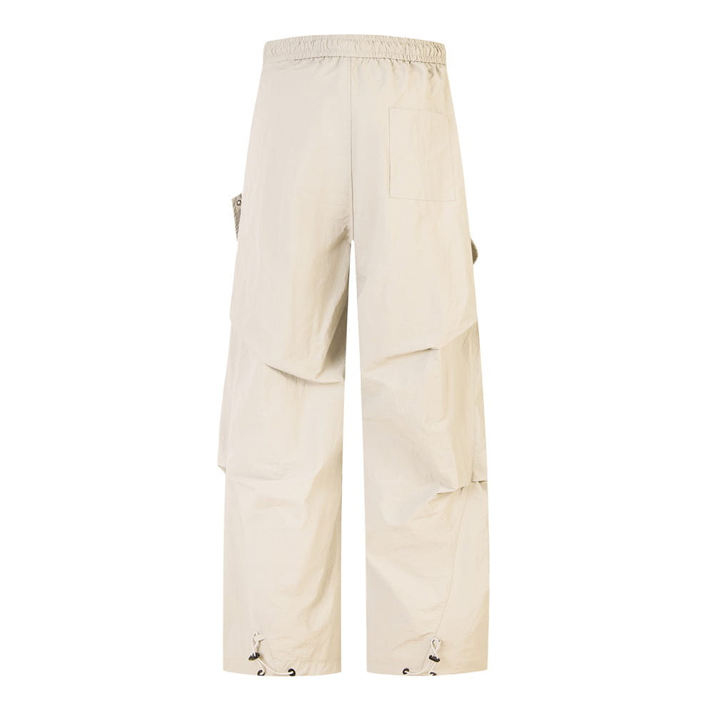 Side Fold Loose-fitting Wide-leg Trousers Men