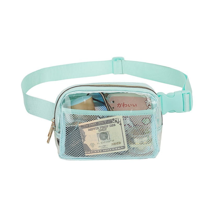 Female Minimalist Casual Transparent Waist Bag