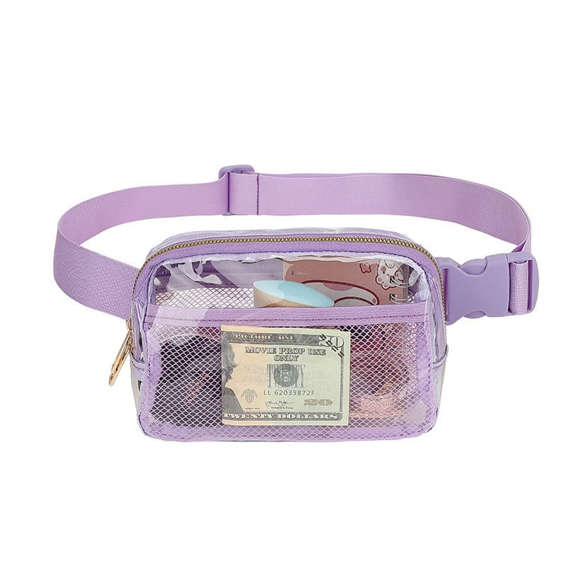 Female Minimalist Casual Transparent Waist Bag
