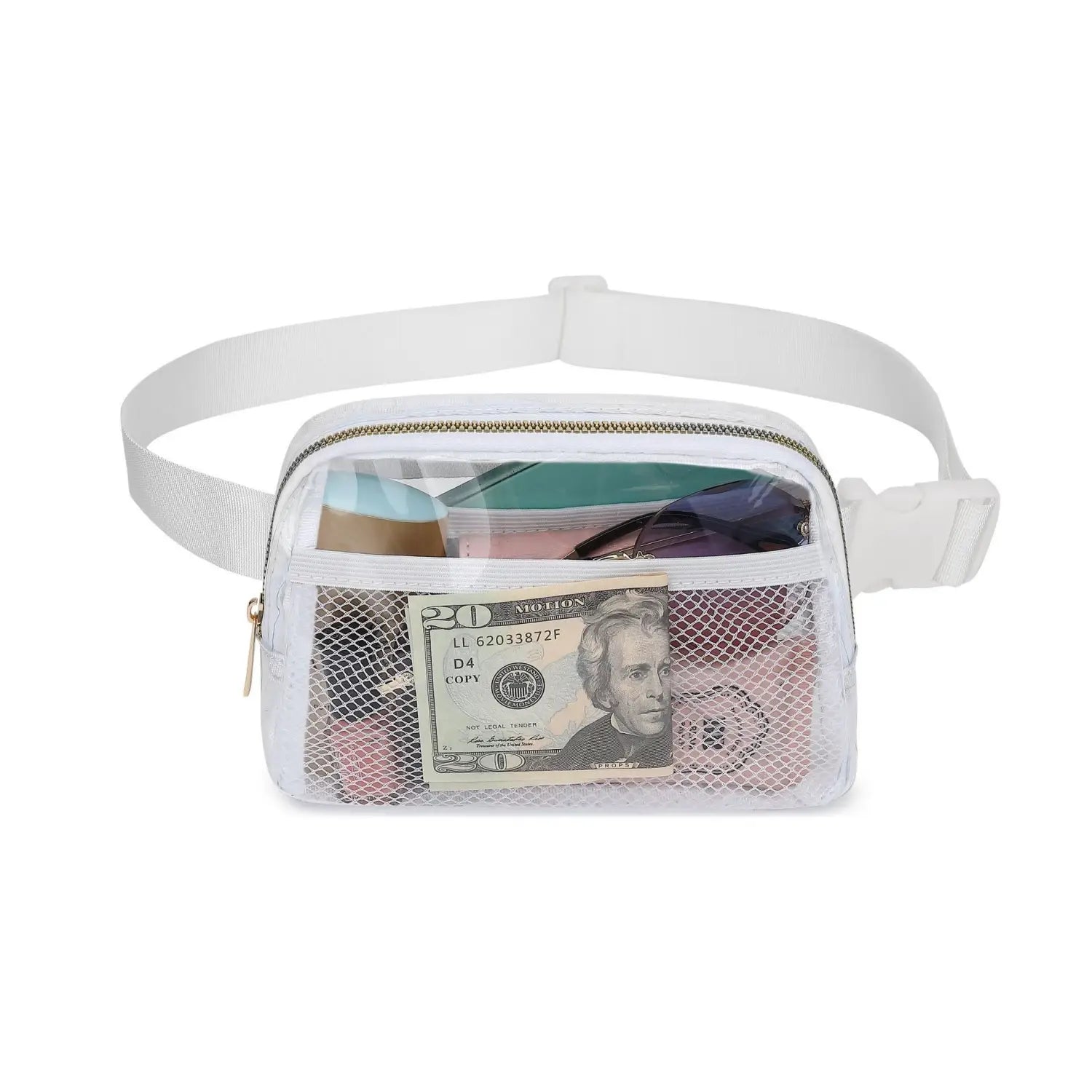 Female Minimalist Casual Transparent Waist Bag