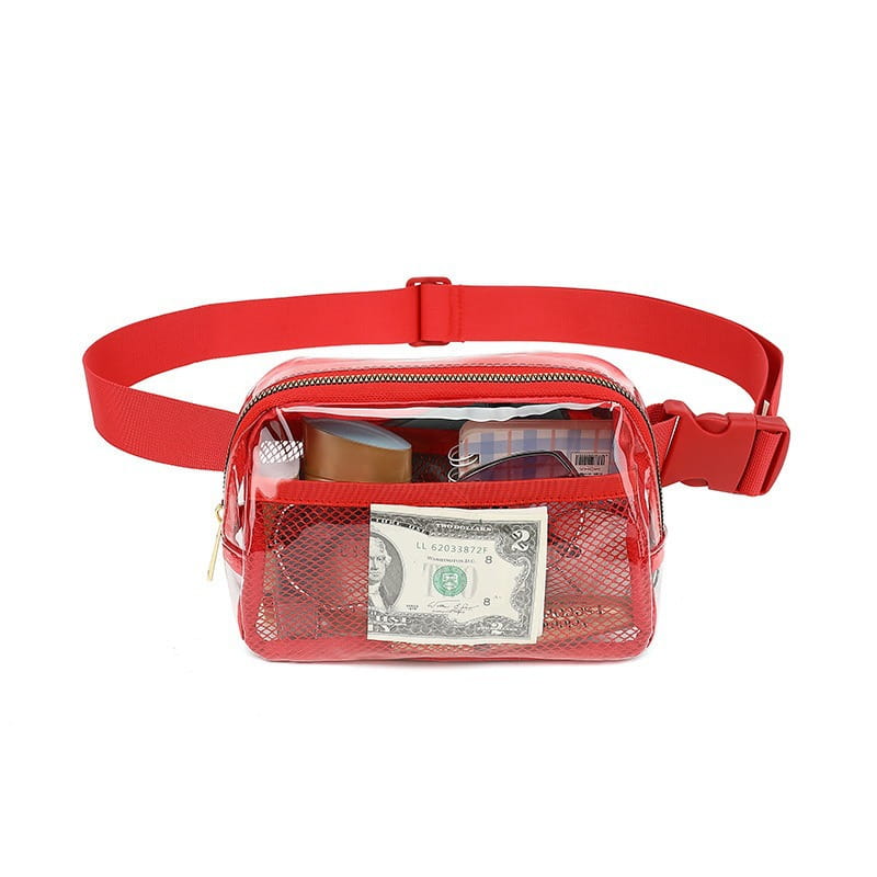 Female Minimalist Casual Transparent Waist Bag