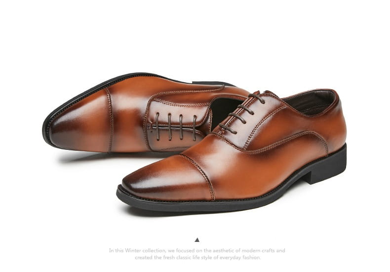 New Height Increasing Insole Business Formal Wear Soft Bottom Oxford Shoes