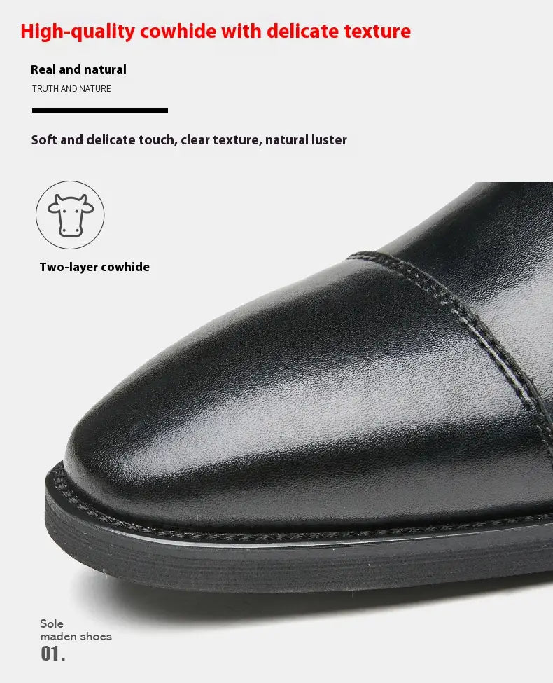 New Height Increasing Insole Business Formal Wear Soft Bottom Oxford Shoes