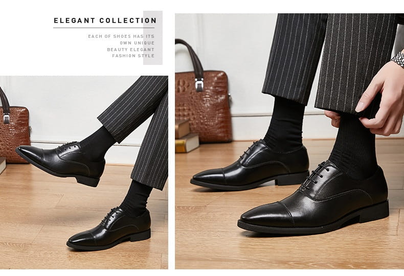 New Height Increasing Insole Business Formal Wear Soft Bottom Oxford Shoes