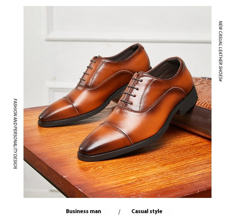 New Height Increasing Insole Business Formal Wear Soft Bottom Oxford Shoes