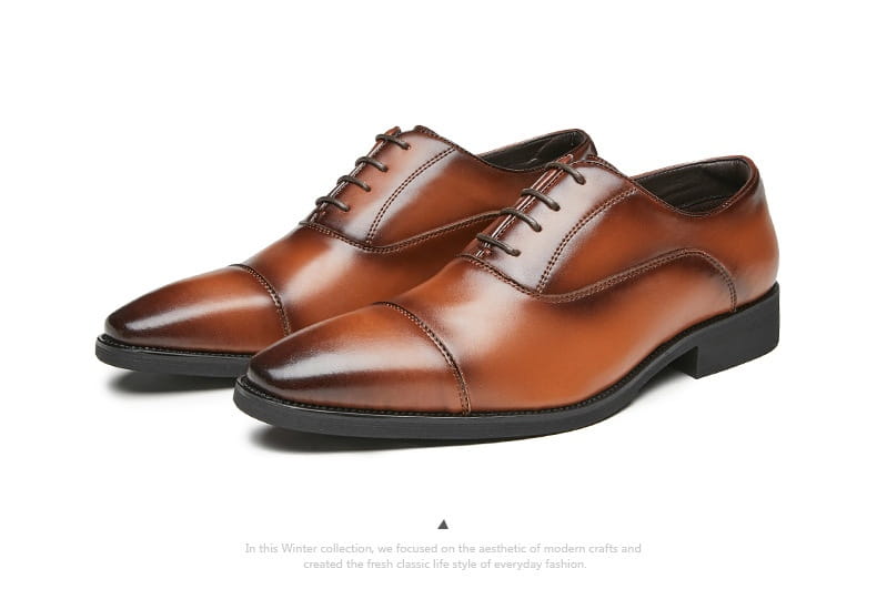New Height Increasing Insole Business Formal Wear Soft Bottom Oxford Shoes