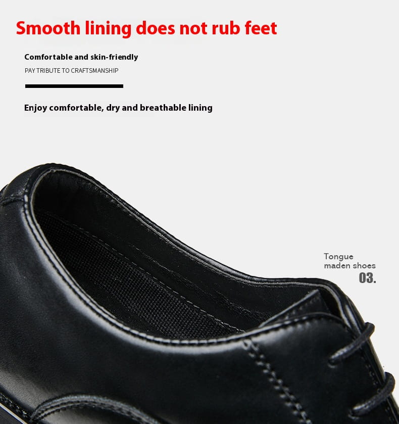 New Height Increasing Insole Business Formal Wear Soft Bottom Oxford Shoes